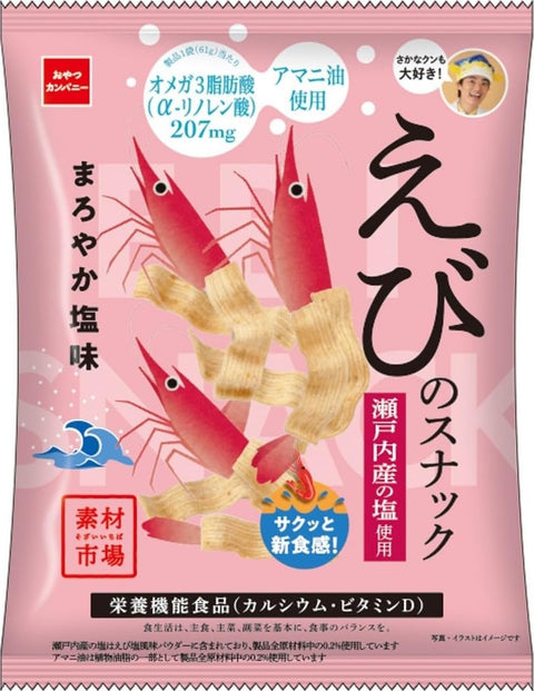 Babystar 零食公司 材料市場蝦零食醇厚鹹味 61克×12袋
