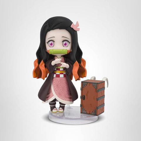 TAMASHII NATIONS Figuarts Mini Demon Slayer Nezuko Kamado Mini Figure, Approx. 3.5 inches (90 mm), PVC/ABS, Painted Action Figure