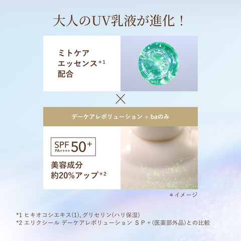 ELIXIR Daycare Revolution ba, 1.2 fl oz (35 ml) Quasi-drug, UV Lotion, For Morning, Daytime, Sunscreen, Hari, Moisture, SPF35 PA++++, Aging Care, Superiel Shiseido