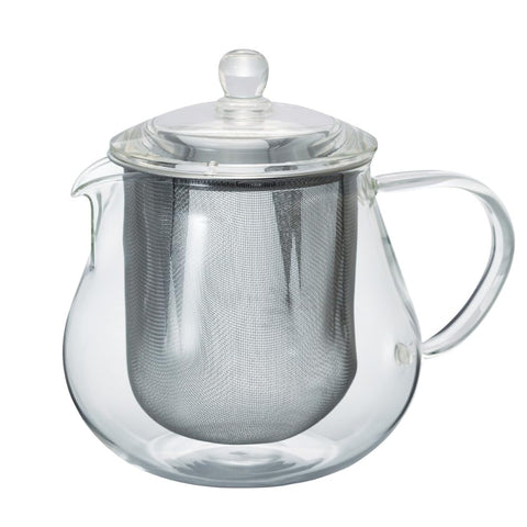 하리오 리프 티팟, 투명, 실용적인 용량, 450ml, 내열 유리, 선물, 선물, CHC-45T