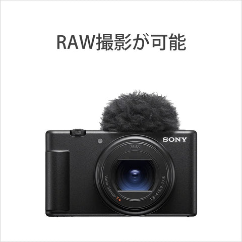 SONY(索尼) 小型数码相机 VLOGCAM Vlog用相机 ZV-1II 射击手柄套件(同包装握柄:GP-VPT2BT白色、电池盒+1个) 附带窗屏 18-50mm F1.8-4.0 变焦镜头 白色 ZV-1M2G W
