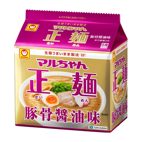 Maruchan Maruchan 正面 5餐包 全部種類拉麵套裝 (醬油、味增、鮮鹽、豬骨、豬骨醬油、日式醬油) 各1袋 共6袋