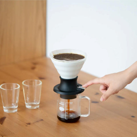 HARIO SSDC-200-W Immersion Type Ceramic Dripper Switch, Finished Capacity, 7.8 fl oz (200 ml), White, Made in Japan