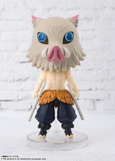 TAMASHII NATIONS Figuarts Mini Demon Slayer Inosuke Hashibira Mini Figure, Approx. 3.5 inches (90 mm), PVC/ABS, Painted Action Figure