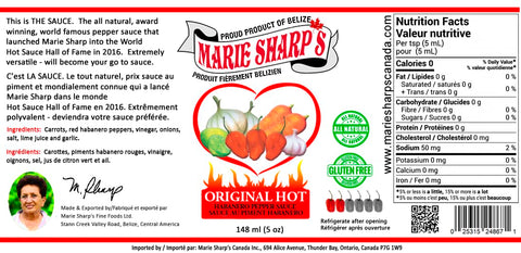 Marie Sharp's Little Berries Habanero Sauce, Hot (Medium Spicy) 5.1 fl oz (148 ml) x 2 Bottles