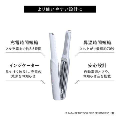 【官方商店限定】Refa 手指熨斗/ReFa FINGER IRON ST 附原廠購物袋 (白色)