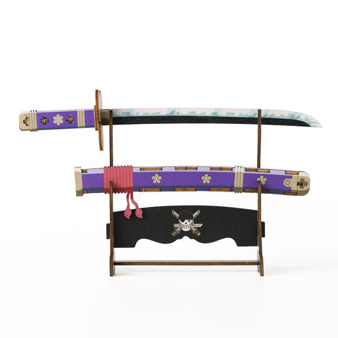 ki-gu-mi 원피스: 롤로노아 조로의 검 엠마 - 초등학생 및 성인을 위한 나무 3D 3D 퍼즐 DIY 공예 키트 - 남아 여아를 위한 교육용 장난감 - 성인용 3D 아트로 완벽한 나무 퍼즐 선물