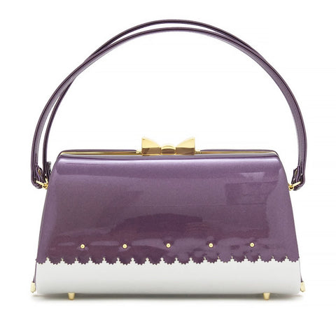 Soubien Fussa Bag, Purple, Purple, Silver, Cutting, Japanese and Western, Purple with Silver