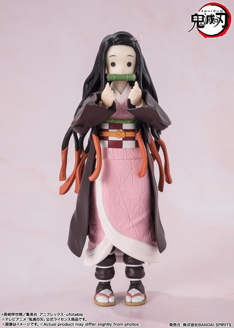 S.H. Figuarts Demon no Blade Nezuko Kamado 5.1 inches (130 mm), PVC & ABS Pre-painted Action Figure