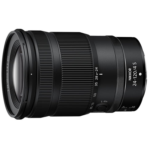 Nikon NIKKOR Z 24-120mm f/4 S Z Mount Standard Zoom Lens Fits Full Size S-Line NZ24-120 Nikon Black