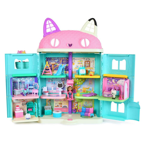 Takara Tomy Gabby Dollhouse Large Cat House Nyantasic Gift Set with 3 Bellows