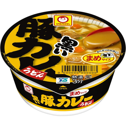 Toyo Suisan Black Mame Pork Curry Udon, 1.5 oz (42 g) x 12 Packs (Mini Size)