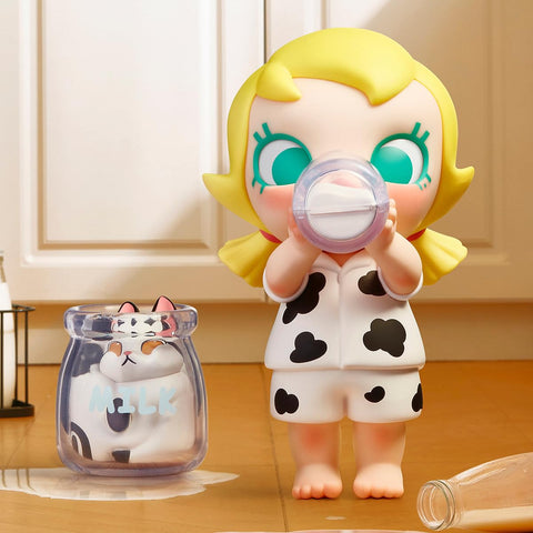 POP MART Baby Molly & Baby Tabby 系列【混裝盒 12件套裝 】 Pop Mate Gachachacha 百葉窗 盒裝 手辦 塑膠模型 高級 玩具 PVC 軟乙烯基 原創 人物 生日禮物