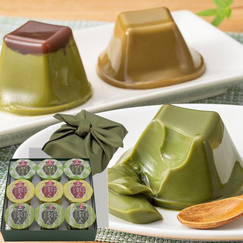 きよ泉 敬老日 抹茶布丁 焙茶布丁 (110克×9個) 宇治金時ぷりん 布丁 包老袱皮包裝 飽滿豆漿 西點心 抹茶甜點 京都 獨立包裝 贈品 敬老袱日2024