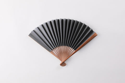 Japanese Folding Fan with Silver Leaf “Hakuzu”