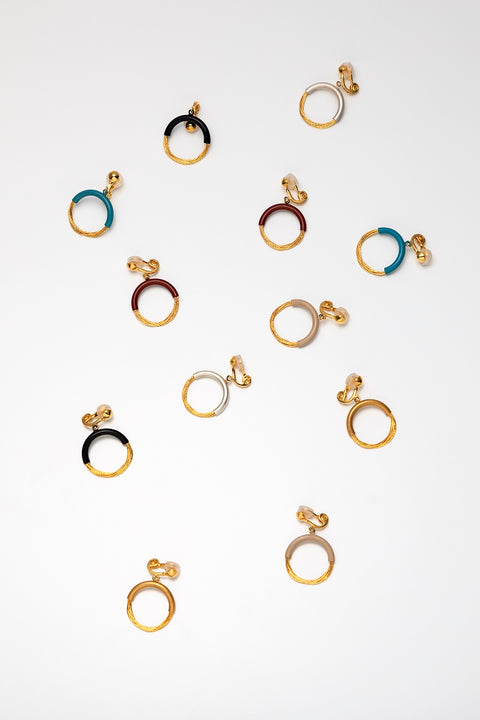 tabane　Clip earrings　Gold