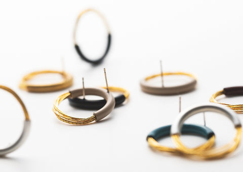 tabane　Piece earings　Gold