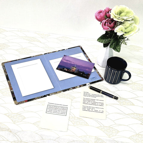 Lucky Crane Greeting Card & Standing Double Photo Frame