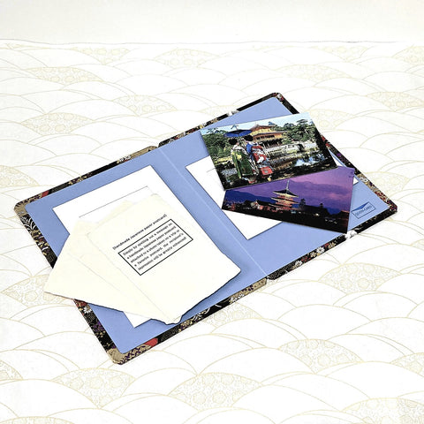 Lucky Crane Greeting Card & Standing Double Photo Frame
