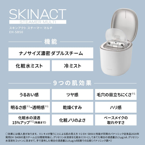 Panasonic EH-SB50-W Skin Act Steamer Multi Double Steam Lotion Mist Nano Care White
