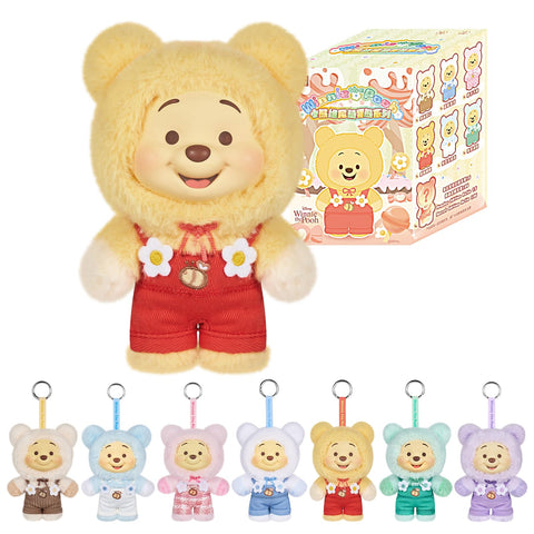 TOP TOY Disney Winnie the Pooh Candy Bear Series (1 Piece) Soft Vinyl Figure, Blind Box, Present, Toy