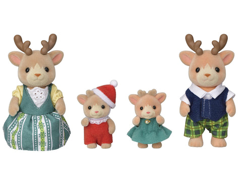 EPOCH Sylvanian Families FS-44 Reindeer Family Dolls, Safety Toy Mark Certified, Toy for Ages 3 Years and Up, Dollhouse