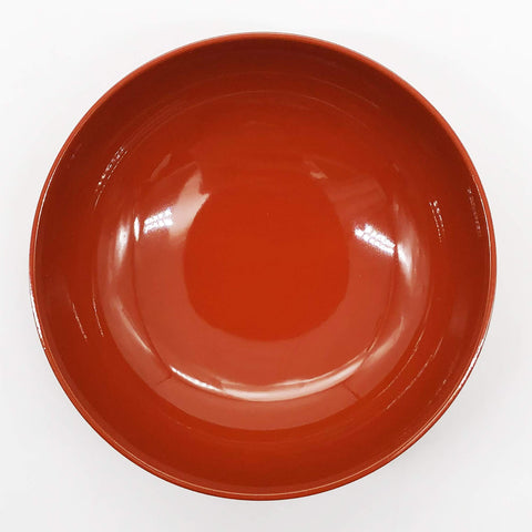 まえじゅう漆器 4.5雑煮椀 結び 総洗朱 3T-419