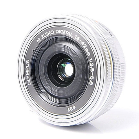 OLYMPUS 電動式パンケーキズームレンズ M.ZUIKO DIGITAL ED 14-42mm F3.5-5.6 EZ SLV