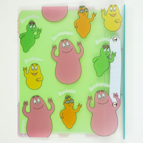 Barbapapa Greeting Life 2 Hole Binder A5 Size Clear BBZ-331 Pink