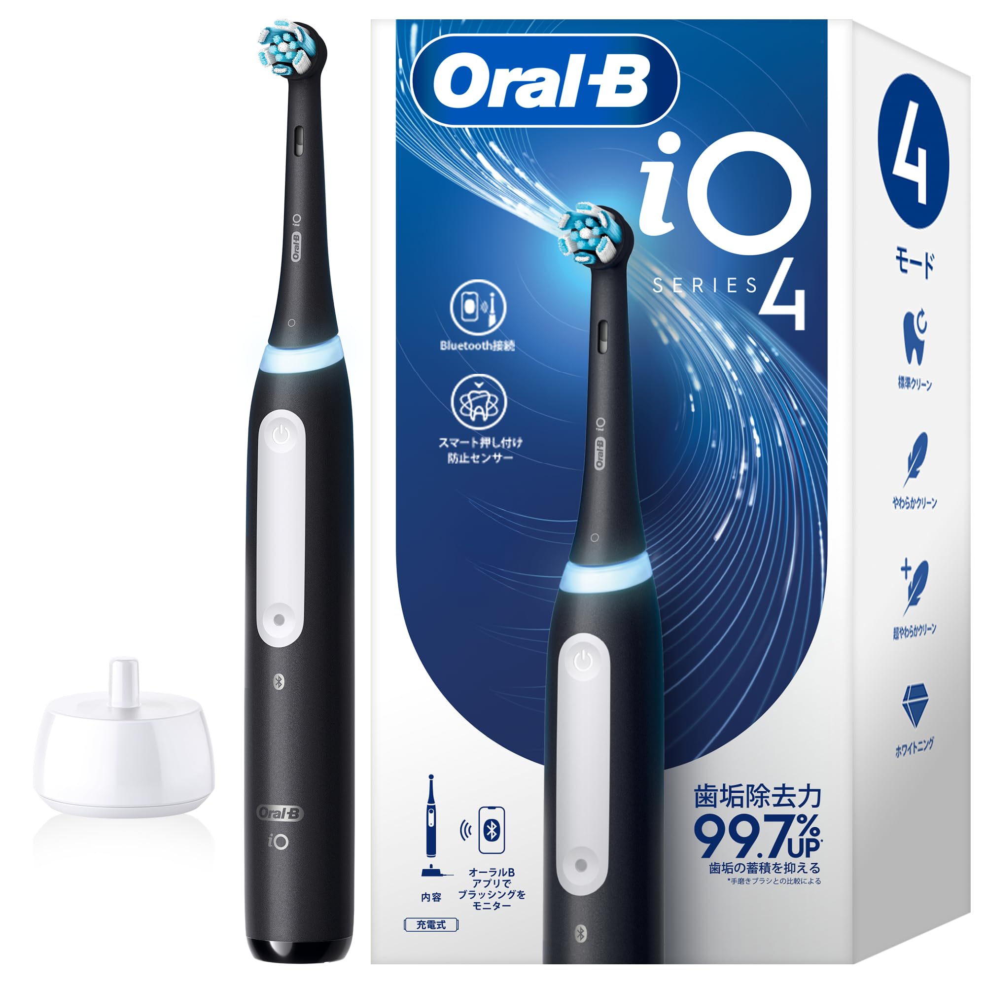 ブラウン 電動歯ブラシ オーラルB iO4S iOG41B60BK マットブラック ブラウン 電動歯ブラシ オーラルB iO4S iOG41B60BK マットブラック