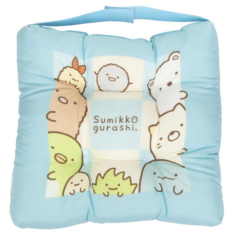 MORIPiLO 森恋 角落生物 坐垫 椅子 靠垫 30x30厘米 儿童 学校 学童 幼儿园 女孩 人物 商品 蓝色 4620354
