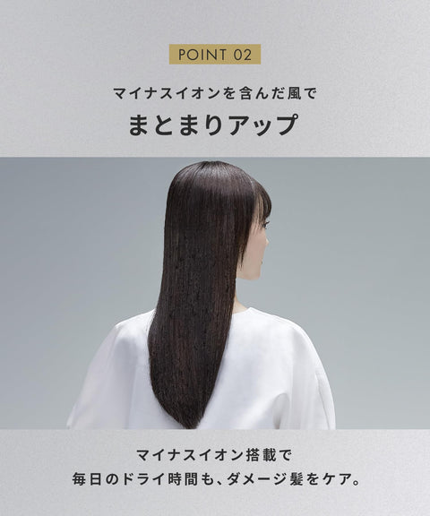 SALONIA 入門套裝吹風機和直髮器，24 毫米，白色