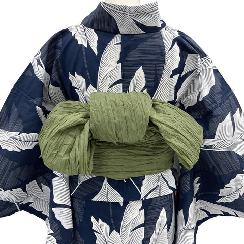 Kyoto Kimono Yuzen Women's Yukata Waistband Set of 2 Modern Retro Cotton Summer Kimono