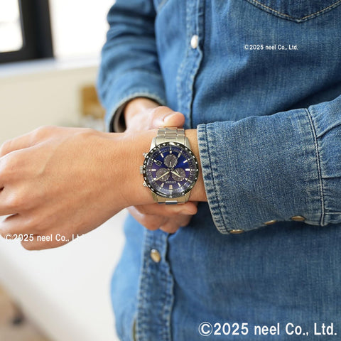 [CITIZEN] 腕時計 CITIZEN COLLECTION クロノグラフ 光発電エコ・ドライブ 10気圧防水 ビジネス ブルー BL5614-59L メンズ
