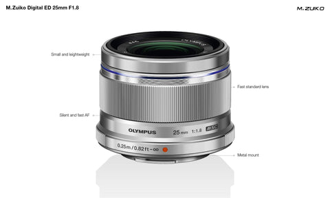 OLYMPUS 単焦点レンズ M.ZUIKO DIGITAL 25mm F1.8 SLV
