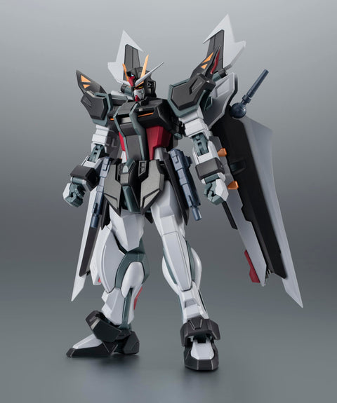 BANDAI SPIRITS ROBOT Spirits Mobile Suit Gundam SEED C.E.73 -STARGAZER- GAT-X105E + AQM/E-X09S Strike Noir Gundam Version A.N.I.M.E. Approx. 4.9 inches (125 mm), PVC & ABS Pre-painted Action Figure