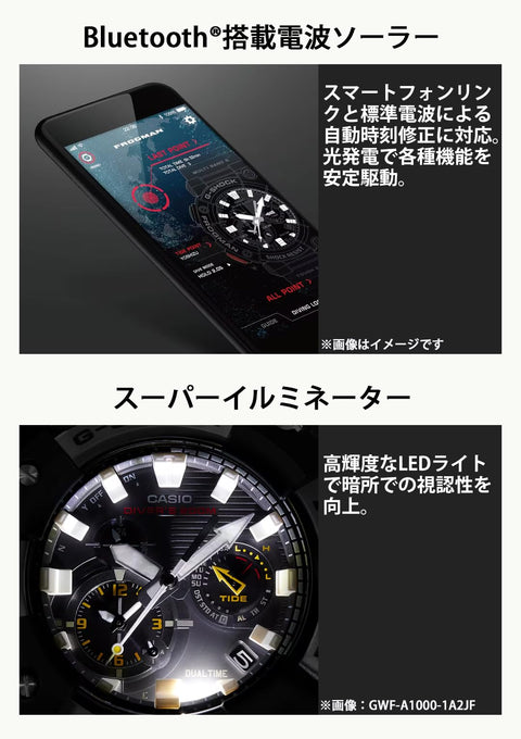 Casio 卡西歐 手錶 G-shock FROGMAN, 藍色, 1 件, 複合錶帶