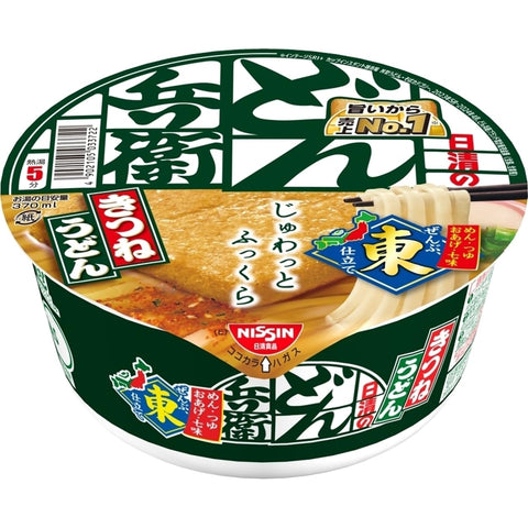 どん兵衛 狐狸乌冬面 (东) 日清食品 杯面 96克×12个