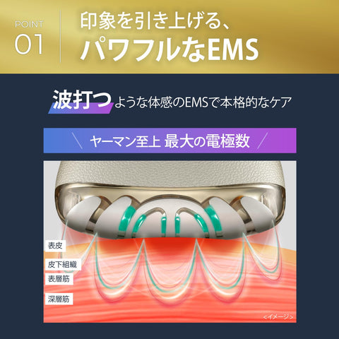 ヤーマン 美顔器 リフトロジー リフト EMS YJFD1NAM2 ゴールド ステッカー付【Amazon.co.jp限定】