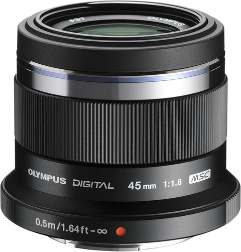 올림푸스 M.ZUIKO 디지털 45mm F1.8 싱글 포커스 렌즈 블랙