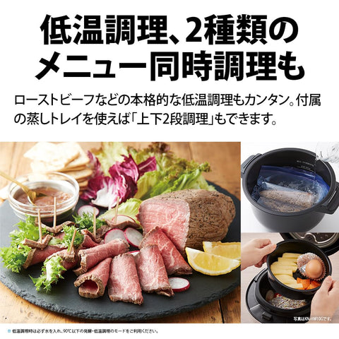 シャープ ヘルシオ ホットクック 電気調理鍋 無水鍋 1.6L 2~4人用 スマホ連携 ホワイト KN-HW16G-W