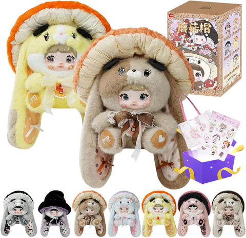TOP TOY x Nommi "Mushroom Hat 400% Series Plush Toy, 1 Piece, Gacha Blind, Box Figure, Plastic Model, Premium Toy, Soft Toy, Birthday Gift, Original Character, Christmas Gift, Collector