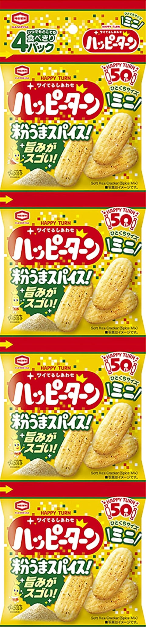龜田製菓 Happy Turn 迷你香料4 串 52公克×10