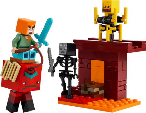 LEGO 樂高 我的世界 Niser的熔岩戰鬥 玩具 生日 禮物 積木 益智男孩 女孩 兒童 6歲 7歲 8歲 9歲 遊戲 21266