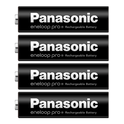 Panasonic Eneloop Pro BK-3HCD/4HA (Amazon.co.jp Exclusive) Eneloop Pro High-End Model (High Capacity Model) (Minimum Capacity 2,500 mAh/150 Repeats) AA Rechargeable Batteries, Pack of 4