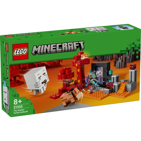 レゴ(LEGO) マインクラフト ネザーポータルの戦い おもちゃ 玩具 誕生日 プレゼント ブロック 男の子 女の子 子供 8歳 9歳 10歳 小学生 マイクラ Minecraft グッズ 21255