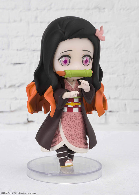 TAMASHII NATIONS Figuarts Mini Demon Slayer Nezuko Kamado Mini Figure, Approx. 3.5 inches (90 mm), PVC/ABS, Painted Action Figure