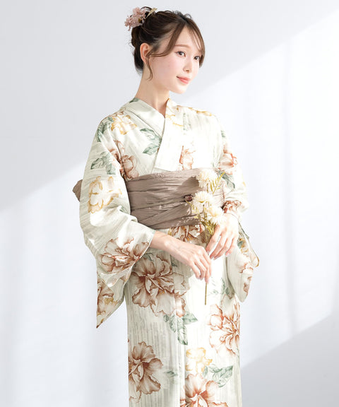 [SOUBIEN] 苏维恩 浴衣 3件套 分体式 新二部式浴衣 floro 女士 (浴衣/兵儿带/平达收紧)