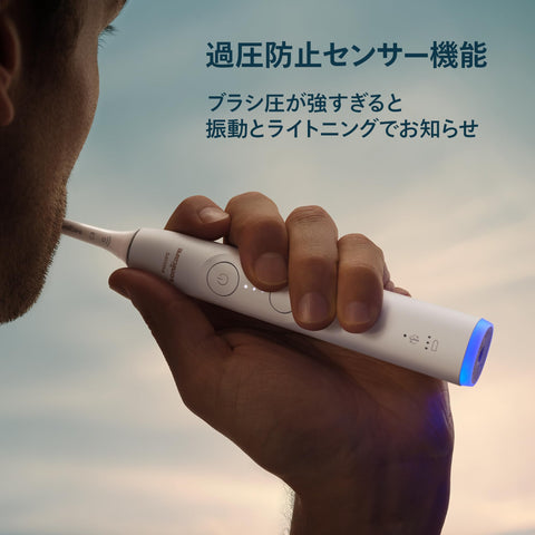 Philips Sonicare 6500 Electric Toothbrush (2025 Model) (Premium Clean/Gentle Plus Brush Head/Charger Stand/Travel Case Included) HX7410/10 White (Amazon.co.jp Exclusive)