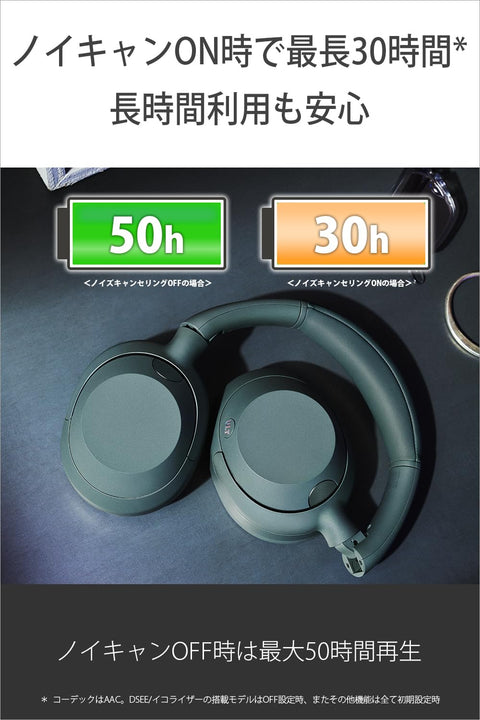 ソニー(SONY) ワイヤレスノイズキャンセリングステレオヘッドホン WH-ULT900N / ULT WEAR/パワフル重低音/Amazon Alexa搭載/通話性能向上/快適な装着感/フォレストグレー WHULT900N HC ワイヤレスノイズキャンセリングステレオ